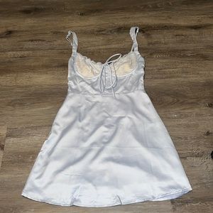 Baby blue mini dress